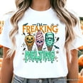 thumbnail image 2 of I&rsquo;m Freaking Melting Frankenstein T-Shirt, Funny Ice Cream Halloween Tee for Summer Spooky Season, 2 of 6