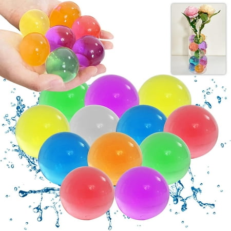 

1800pcs Giant Water Gel Beads for Vases Mix Jumbo Balls Vase Fillers for Floral Arrangement Floating Candle Wedding Centerpiece Soilless Planting.Only for Ages 14+ Use