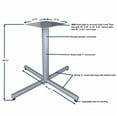 thumbnail image 6 of Lorell LLR61640 30 x 45 in. Hospitality Conference Lobby Bases & Tops - X-Base - Silver, 6 of 6
