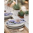 thumbnail image 5 of Purple Spring Floral Cloth Napkins Set of 4 Reusable Dinner Napkins, Watercolor Flowers Pastoral Cocktail Napkin Washable Table Napkins for Wedding/Holiday Party/Baby Shower 20"x20", 5 of 7