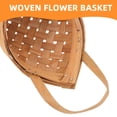 thumbnail image 7 of 2pcs Small Woven Flower Baskets for Wall Hanging, Rustic Handmade Decorative Front Door Storage Basket Set, 7 of 7
