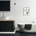 thumbnail image 2 of Stupell Industries Wash Your Hands Donkey Quote Bathroom Animal Humor Framed Wall Art Design by Lettered and Lined, 16" x 20", Black Framed, 2 of 8