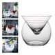 thumbnail image 4 of 2x 1 Cónica Martini Intercalar Triángulo Cristal Cóctel Bebidas Beber Taza Helada Esférico para en hogar, 4 of 9