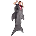 thumbnail image 2 of Silver Lilly Animal Tail Blanket - Plush Animal Sleeping Bag Blanket for Kids (Gray Shark), 2 of 7