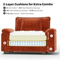 thumbnail image 4 of JULY'S SONG 49.5" W Oversized Accent Chair with Ottoman, Chenille Cloud Sofa Chairs in Living Room, Comfy Reading Chair with Deep Seat, Modern Armchair in Extra Wide Armrests,Terracotta, 4 of 11