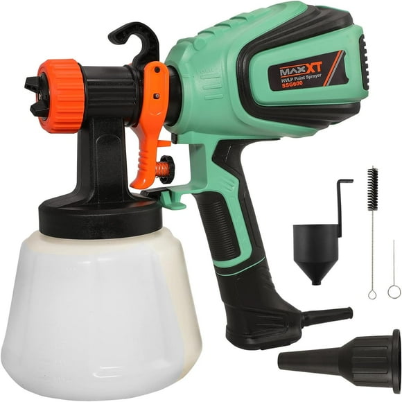 MAXXT Pulvérisateur de Peinture, Pistolet Pulvérisateur Haute Puissance HVLP, Facile à Nettoyer, pour Meubles, Clôture, Voiture, Vélo