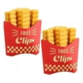 thumbnail image 1 of 24 Clips Selladores Para Bolsas Alimentos Forma Papas Fritas, 1 of 5
