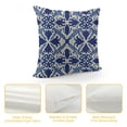 thumbnail image 4 of Decorative Throw Pillow Cover Farmhouse Watercolor Ceramic Blue White Pattern Indigo Abstract Vintage Color Dye Linen Cushion Cover Pillowcase for Couch Sofa Bed, 4 of 5