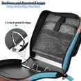 thumbnail image 6 of ALAZA Zipper Binder Bag Basketball Blue 3 Ring File Folder Binder Organizer Bag, 6 of 8