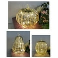 thumbnail image 4 of THOPBPRK Cherishous Twinkle LED Light Pumpkins, Mercury Glass Pumpkin Light with Timer for Halloween Pumpkin Decorations Fall and Thanksgiving Christmas Decor,Gold (A, 4 PACK), 4 of 13