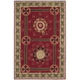 thumbnail image 6 of SAFAVIEH Easy Care Marcus Floral Geometric Area Rug, Red/Natural, 4' x 6', 6 of 9