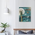 thumbnail image 4 of Acheng Rustic White Dandelion Butterflies Canvas Wall Art Dandelion Turquoise Print Modern Home Artwork Decor For Living Room Kitchen Bathroom Framed 16x20 in, 4 of 5