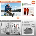 thumbnail image 6 of 2025 Upgraded Smart Heated Insoles, 3000mAh Battery & APP Control, 3-Temperature Adjustable Rechargeable Foot Warmers for Men & Women, IPX7 Waterproof,, 6 of 9