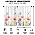 thumbnail image 2 of Blackout Kids Curtains,Flowers Butterfly Dragonfly Childrens Insulated Curtains Set Of 2,Bedroom Essentials,Toddler Room Decor 42x63in(106x160cm), 2 of 4