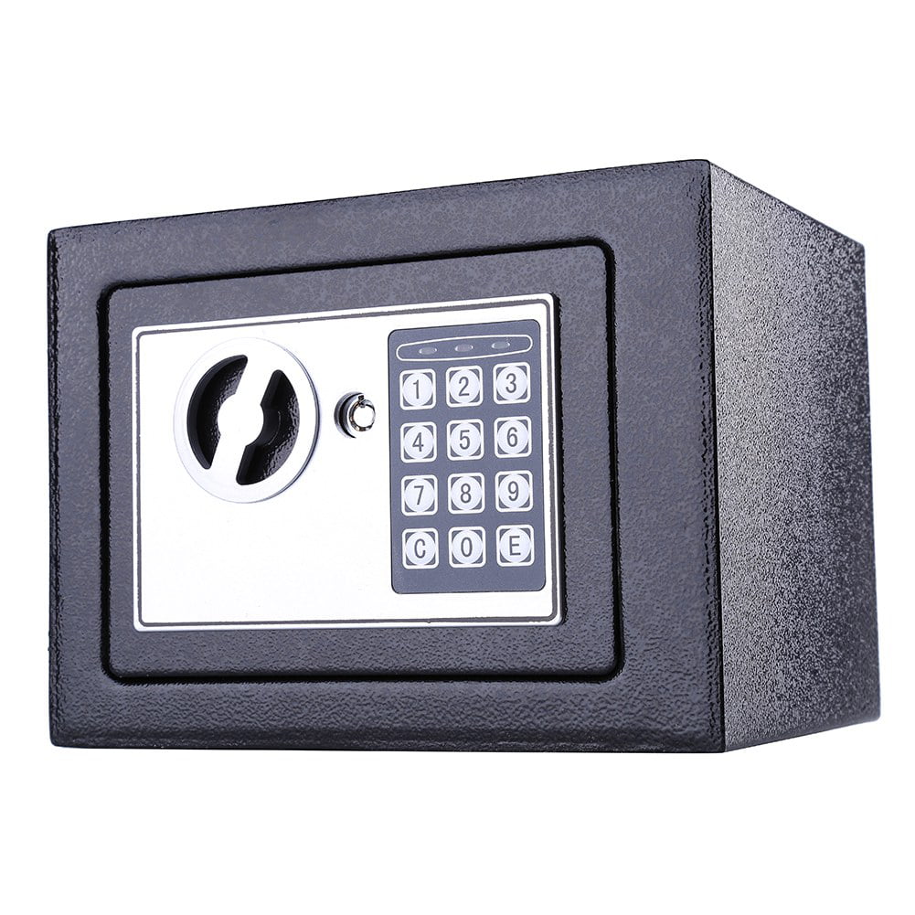 6.4L Safe Steel Electronic Digital Password Safety Box High Security W/Lock Key 