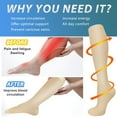 thumbnail image 2 of 4 Pairs Medical Sport Compression Socks - 15-20mmhg Graduated Knee-High Support for Men & Women, Ideal for Soccer, Running, and Nurses, 2 of 7
