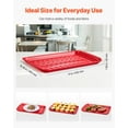 thumbnail image 5 of Multi-Use Plastic Food Trays 17x10.35 Inch, 2-Pack – Non-Slip Serving Trays for Any Occasion, 5 of 11