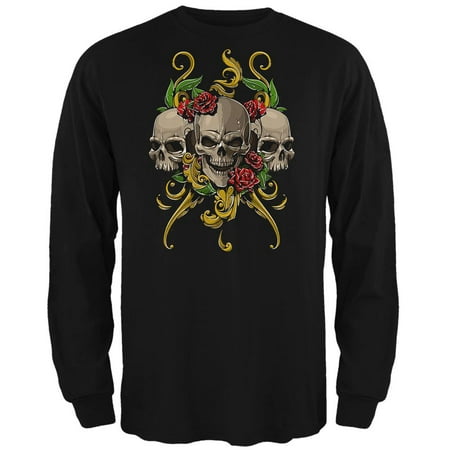 Skulls and Roses Mens Long Sleeve T Shirt - Walmart.ca