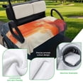 thumbnail image 5 of Golf Cart Seat Covers for 2 Seater,Orange Red Brown Microfiber Cart Seat Towel Blanket,Abstract Modern Oil Painting Street Art Absorbent NonSlip Bench Seats Protector for Golf Course 51"x31", 5 of 9