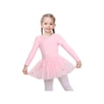 thumbnail image 2 of Sunny Fashion Girls Dress 2 Piece Basic Pink Leotard Backless Ballet Gym Criss Cross 9-10 Years, 2 of 8