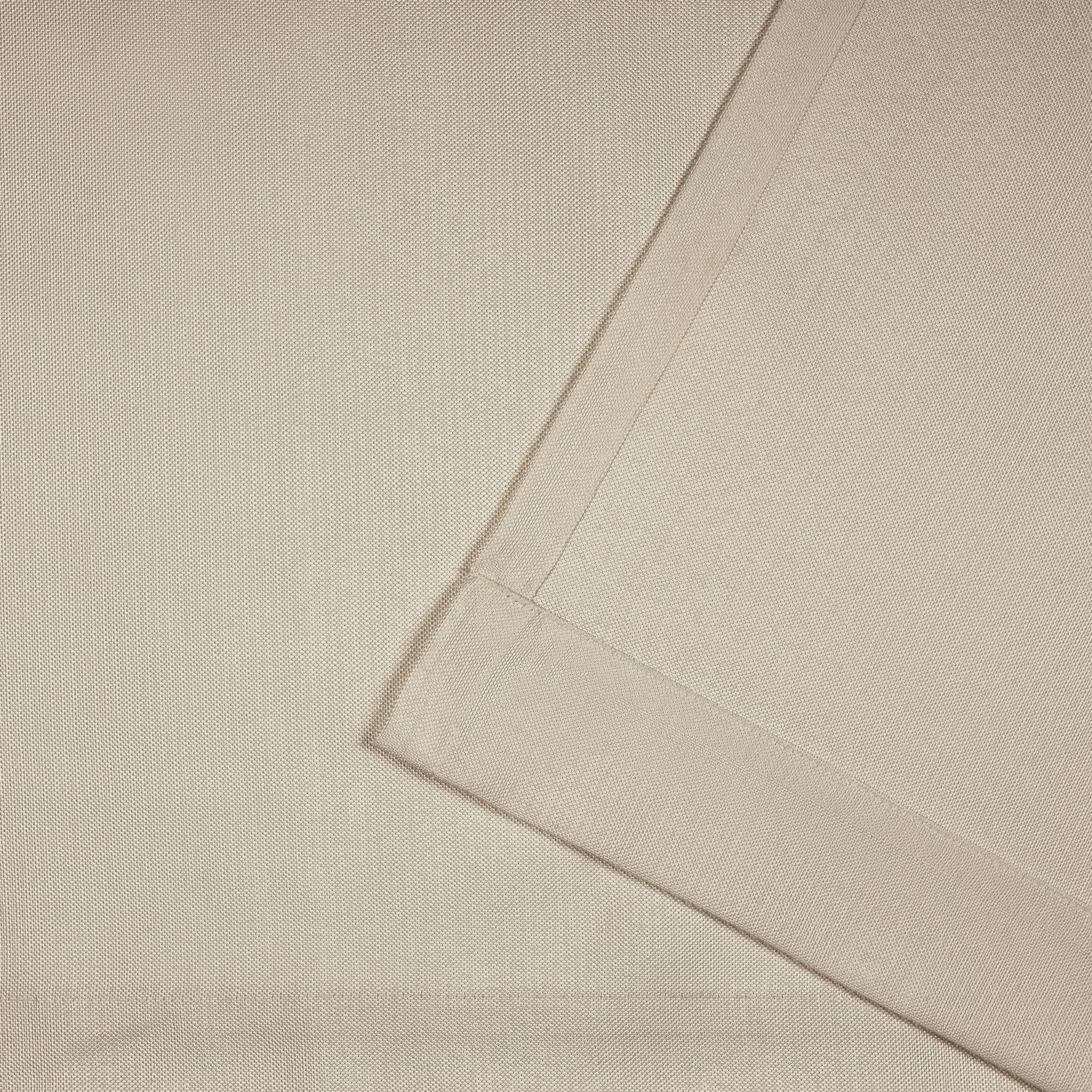 Exclusive Home Curtains Biscayne Indoor/Outdoor Two Tone Textured Tab Top Curtain Panels, 54"x120", Natural, Set of 2