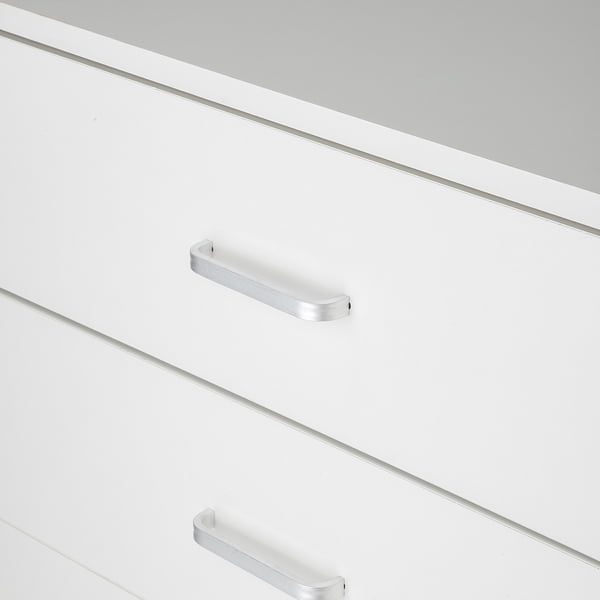 Alvantor White 3-Drawer Dresser with Durable P2-Grade Particle Board, Compact Design 26 x 13 x 22 Inches