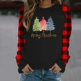 thumbnail image 2 of Enjoytime Fall Winter Long Sleeve Tops for Women Christmas Printed Pullover Crewneck Shirts Casual Oversized Loose Fit Winter 2025 Trendy Tops, 2 of 4