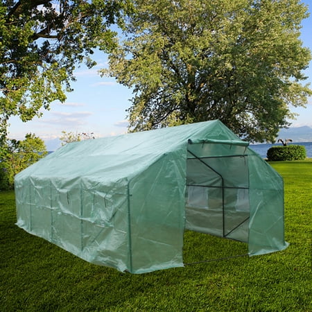20′x10′x7′-B Heavy Duty Greenhouse Plant Gardening Spiked Greenhouse Tent