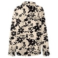 thumbnail image 5 of HAJWOH Womens Button Down Shirts Dressy Long Sleeve Floral Blouse Business Casual Work Office Fall Fashion Shirts, 5 of 7