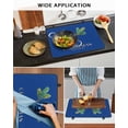thumbnail image 5 of Large Induction Cooktop Protector Mat Navy Blue Christmas Stove Top Covers for Electric Stove, Xmas Tree Ball Winter Modern Art Decorative Stove Burner Cover Mats, Glass Top Stove Cover, 5 of 7