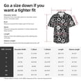 thumbnail image 6 of Lsque Metallic Gears pattern Hawaiian Shirt for Men, Unisex Summer Beach Casual Short Sleeve Button Down Shirts-XX-Large, 6 of 9