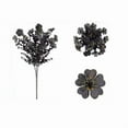 thumbnail image 2 of Luoshdecor Outdoor Fake Plants Artificial Fake Flowers Black,,Artificial Flowers UV Resistant Faux Flowers No Fade Fake Plastic Plants Garden Porch for Window, Outdoor,Yard (Halloween), 2 of 5