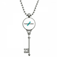 thumbnail image 1 of Laboratory Science Test Tube Physics Pendant Vintage Necklace Silver Key Jewelry, 1 of 3