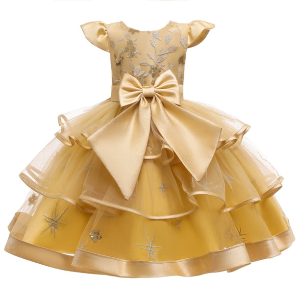 Ropa para niños, falda de princesa para niñas, vestido de actuación para niños, falda tutú con lazo grande y pastel