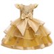 thumbnail image 1 of Ropa para niños, falda de princesa para niñas, vestido de actuación para niños, falda tutú con lazo grande y pastel, 1 of 6