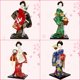 thumbnail image 2 of Figura humana de 12 pulgadas, figura de geisha, muñeca de kimono de seda, adornos de estilo de boda para restaurante, regalos decorativos de escritorio, 2 of 6
