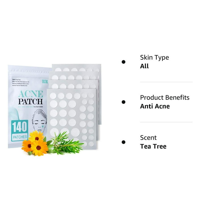 Acne Patch Pimple Patch, 4 Sizes 140 Patches Acne Absorbing Acne Patch Pimple Patch, 4 Sizes 140 Patches Acne Absorbing