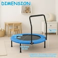 thumbnail image 3 of ALPULON 3FT Trampoline for Kids, Foldable Trampoline Indoor/Outdoor, Easy Storage, for Playtime or Birthday Gifts, 3 of 9