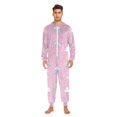 thumbnail image 3 of FORMRS Onesies Pajama for Adults Unisex Hoodie Winter Jumpsuit One Piece Sleepwear, Sizes S-2XL, Ice Cream Rainbow Pattern, 3 of 7