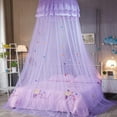 thumbnail image 1 of Balems Luxurious Princess Garden Lace Crown Mosquito Net Bed, Round Hoop For Queen Size, 1 of 4