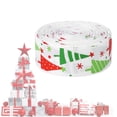 thumbnail image 4 of Cinta con tema navideño de 10 yardas, cinturón para envolver regalos, decoración para fiesta de boda, árbol de Navidad blanco, 4 of 5