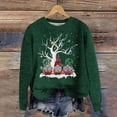 thumbnail image 5 of Shadoumai Christmas Tops Women Novelty Funny Casual Fit Cold Weather Holiday Knit Christmas Sweater for Women with Candy Cane, 5 of 5
