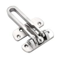 TALENO Door Reinforcement Lock Latch Swing Bar Lock for Home Security Front Door Locks for Kids Thicken Solid Aluminium Alloy (White)