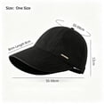 thumbnail image 3 of QIYAGBSA Womens Wide Brim Sun Hat Soft Ponytail Opening Foldable Cap Beach Hiking Golf Gardening Outdoor Travel, 3 of 6
