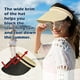 thumbnail image 4 of 2 piezas de visera de verano para mujer, gorra con visera vacía para mujer, sombrero para el sol, playa, Golf de paja TUNC Sencillez, 4 of 5