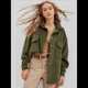 thumbnail image 5 of Chaqueta de Larga con Solapa Suelta para Mujer, Cárdigan Irregular con Bolsillo de Verde XL, 5 of 8