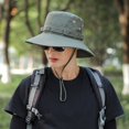 thumbnail image 7 of Shenmeida Sun Hat for Men Windrproof Wide Birm String Bucket Hat UV Protection Boonie Hat for Fishing Hiking, 7 of 7