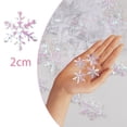 thumbnail image 3 of Copos de nieve artificiales para decoración del hogar, confeti de 2cm, 300 piezas, para árbol de Navidad, fiesta, boda, Año Nuevo, 2023, 3 of 4