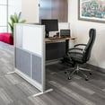 thumbnail image 4 of Luxor Workflow Modular Wall Room Divider System - Silver Frame - 53" x 48" Add-On Wall with Whiteboard, Freestanding, 4 of 6