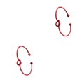 thumbnail image 3 of Sonducket Brazalete para el brazo, accesorio de ropa, joyería, adorno para el cuerpo, adorno para la mano, para brazos con forma simple Nudo, Rojo 2piezas, 3 of 6
